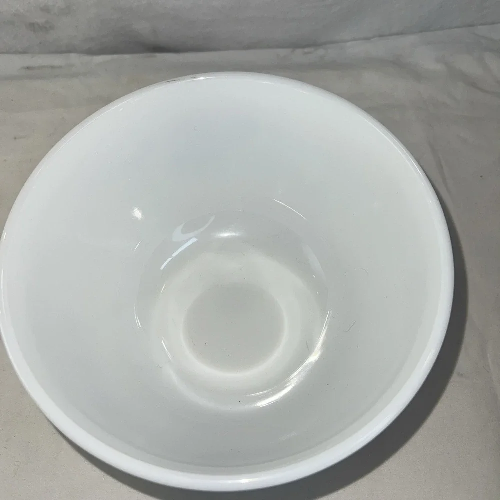 Pyrex Vintage Colonial Mist Mixing Bowl Blue White Ombre Floral MCM Kitchenware
